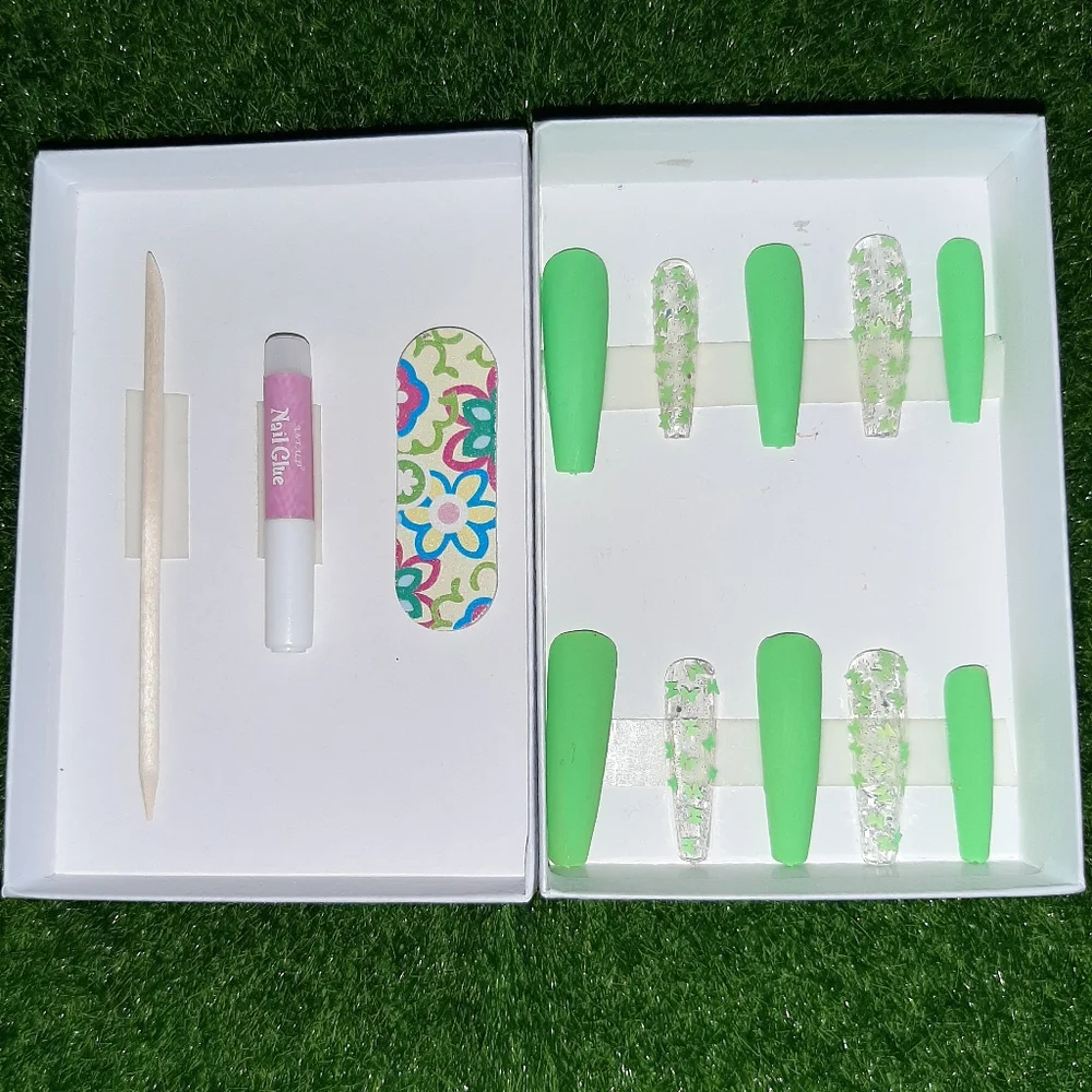 Matte coffin nails - Picture 5 of 5